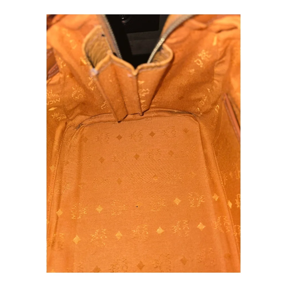 MCM Cognac Visetos Boston Bag, WITH COA - Picture 15 of 17